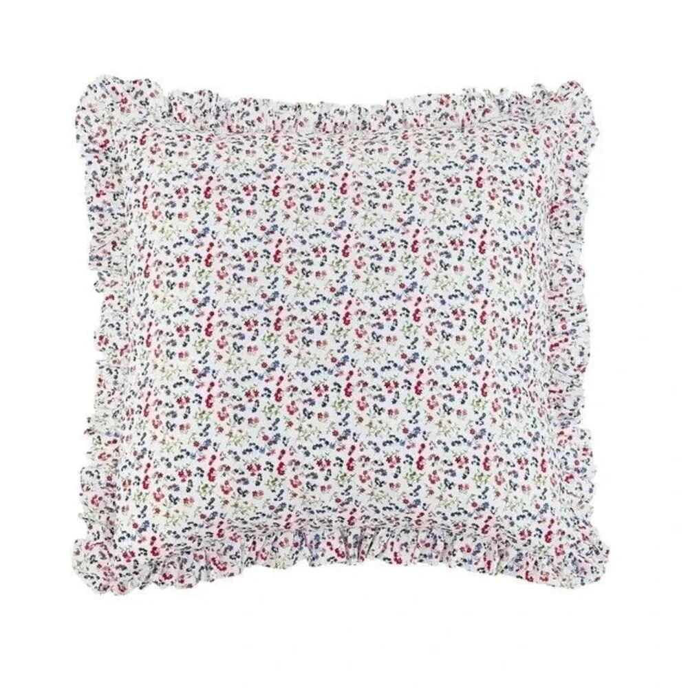 Pioneer Woman Bedskirt and Sham Set Wildflower Ditsy Cotton 3 Piece Multicolor